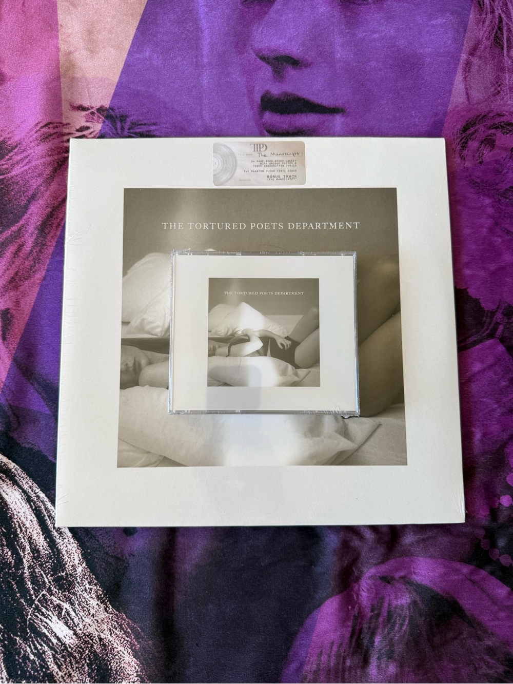Taylor Swift: The Tortured Poets Department Phantom Clear vinyl + CD